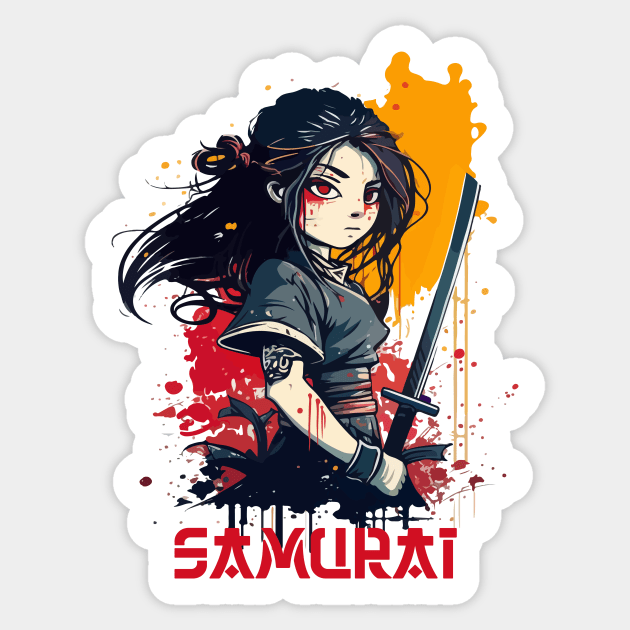 Young Samurai Sticker by vamarik